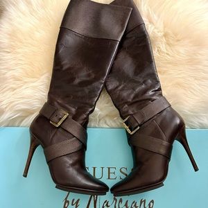 Guess By Marciano Knee High Leather Boots